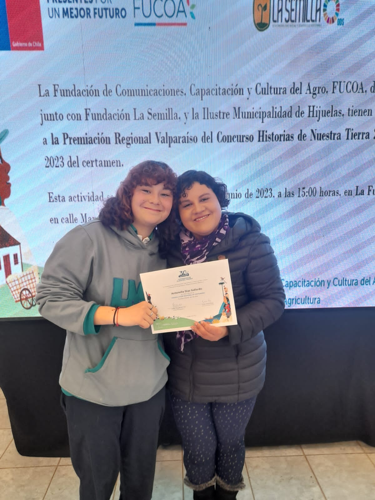 Ganadora concurso literario